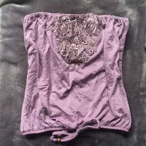 Purple tube top